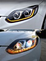 Auto Tuning LED Headlight for Ford Focus 20 12-2014 Car Daytime Running Lights LED Turn Signal Headlights Facelift - Image 4