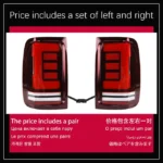Tail Lamp for VW Amarok LED Taillight 20 10-2021 Amarok Rear Fog Brake Turn Signal Automotive Accessories - Image 6
