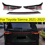 1 Set Taillights Assembly For Toyota Sienna 2021-2022 LED Turn Signal Rear Fog Reversing Lights DRL Driving Light