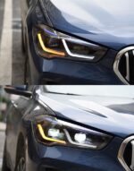 Front HeadLights For BMW X1 F48 20 17-20 21 LED Headlights Blue DRL Turn Signal High Beam Angel Eyes Parking Light - Image 3