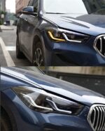 Front HeadLights For BMW X1 F48 20 17-20 21 LED Headlights Blue DRL Turn Signal High Beam Angel Eyes Parking Light - Image 4