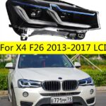 All LED Headlights For X4 F26 2013-20 17 LCI Front Head Lights Fog Lamp Replacement DRL Daytime Light Facelift