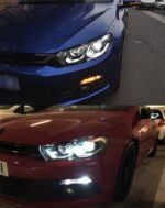 2 PCS Car Lights For Voklswagen Scirocco R 2009-20 15 Head Lamps LED Turn Signal Angel Eyes Headlights DRL Driving Light - Image 5