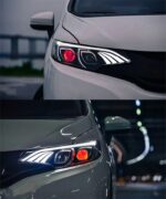 LED Headlight For Honda Jazz Fit GK5 2014-20 16 DRL Daytime Running Headlights High Beam Front Lamps Streaming Turn Signal - Image 3