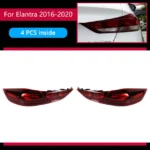 Car Lights For Hyundai Elantra 20 16-2021 LED Auto Taillights Assembly Upgrade Dynamic Backlight Highlight Rear Lamp Tools Accessories - Image 6