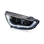 Car Headight For ix35 20 09-20 17 LED Auto Headlights Assembly Upgrade DRL Dynamic Signal Lamp Bicofal Lens Accessories Frontlight - Image 4