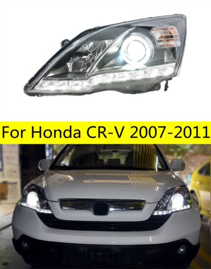 Car Styling Head Lamp for HONDA CR-V Headlights 2007-2011 CRV LED Headlight led DRL Double Lens Hid Bi Xenon Auto Accessories
