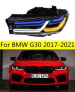 Car Lights for BMW G30 LED Headlight Projector Lens 20 17-2021 5 Series 530i 525i Head Lamp Front DRL Signal Headlights