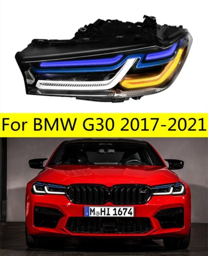 Car Lights for BMW G30 LED Headlight Projector Lens 20 17-2021 5 Series 530i 525i Head Lamp Front DRL Signal Headlights