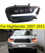 Auto Lamps for Toyota Highlander Headlights 2007-2011 Kluger LED Headlight DRL High Low Beam LED Head Lamp Accessories