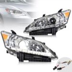 Car LED Headlights for Lexus ES 2007-2012 ES 350 DRL Bi-Xenon Lens Turn Signal Headlight Daytime Lights