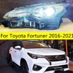 All LED Headlight for Fortuner 20 16-2021 DRL Fog Headlights High Beam Angel Eye Front Lights