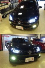 High Beam Headlights for Peugeot 206 2004-2008 LED Dynamic Turn Signal Lights Fog Daytime Running Headlamp - Image 5