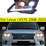 LED Low Bulbs Headlights for Lexus LX570 2008-20 15 LED Headlight High Beam Daytime Lights Turn Signal Front Lamp