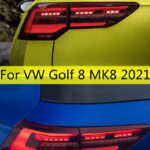 Auto Rear Lamp For Golf 8 LED Tail Light 2021 MK8 DRL reverse turn signal brake fog taillights assembly