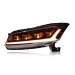 For Honda Accord LED Headlight 2008-2013 Car LED Turn Signal Headlamp Demon Eye Dual Beam Lens Headlights - Image 2