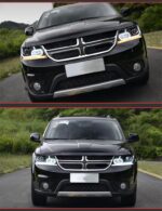 Headlight LED For Dodge Journey 2009-17 Freemont high beam DRL turn signal Auto Headlight Assembly - Image 4