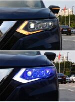 Full LED Headlight For Nissan X-Trail LED Headlights 20 17-20 20 Blue DRL Turn Signal High Beam Running Lights - Image 4