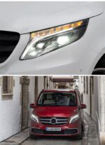 Headlights All LED For Mercedes Benz Vito 20 13-20 19 Head Lights W447 DRL+Bi-Xenon Lens LED Crystal Angel Eyes Turn Signal Headlight - Image 5