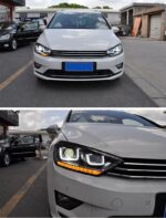 Car Styling Head Lights For V W LED Headlight 2013-20 19 Golf Sportsvan LED Turn Signal Headlights Daytime Running Light - Image 4