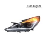 For Sonata 8 2011-16 Headlights Hyundai LED Daytime Running Light Waterproof Fog Lamp DRL Car Headlight Assembly - Image 5