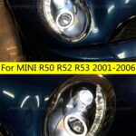 Head Lamp for MINI R53 LED Headlight 2001-2006 Headlights R50 R52 DRL Turn Signal High Beam Angel Eye Projector Lens
