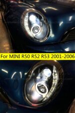Head Lamp for MINI R53 LED Headlight 2001-2006 Headlights R50 R52 DRL Turn Signal High Beam Angel Eye Projector Lens