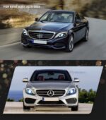 LED Dual Beam Lens Headlights For Mercedes-Benz 15-20 C-Class Fourth Generation W205 Blue DRL Turn Signal Lights - Image 2
