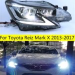 Toyota Mark X LED Headlight 2013-17 Headlights Reiz DRL Turn Signal High Beam Angel Eye Projector Lens