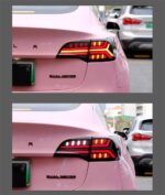 Automobile Rear Lamp For Tesla Model 3 DRL Tail Light 16-21 LED Brake Lights Reverse Stream Turn Signal Running Light - Image 4