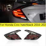 2 Styles Tail Lamp For Honda Civic Hatchback LED Tail Light 20 16-2021 Rear Brake Stream Turn Signal Daytime Running Lights