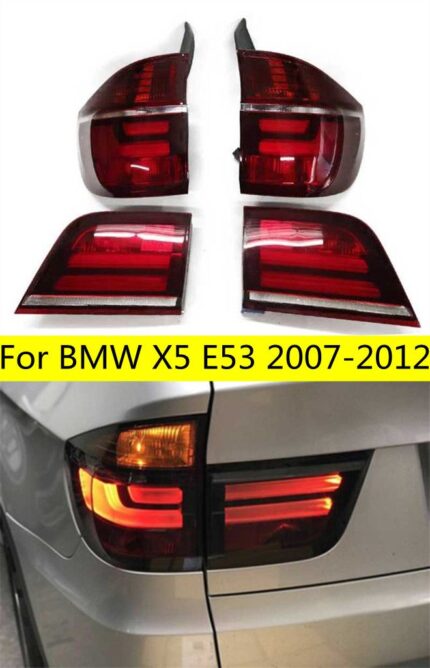 Car Rear Lights For BMW X5 LED Tail Light 2007-2012 E53 LED Taillights Fog Brake Turn Signal Reversing Lamp Auto Accessories