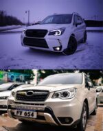 Auto Headlights Parts For Subaru Forester 2013-16 MULTI-BEAMS LED Lamps Headlights DRL Dual Projector Facelift - Image 5