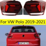 2Pcs Taillight Parts For VW Polo LED Tail Light 20 19-2022 Taillights Rear Lamp LED Signal Brake Reversing Parking FACELIFT Upgrade