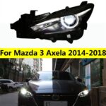 Head Light For Mazda 3 Axela LED Headlight 2014-18 LED Running Lights Angel Eye High Beam Lens Turn Signal Lamp