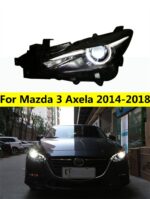 Head Light For Mazda 3 Axela LED Headlight 2014-18 LED Running Lights Angel Eye High Beam Lens Turn Signal Lamp