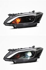 High Beam Head Lamp For Toyota Vios LED Headlight 20 17-19 Blue DRL Turn Signal Dual-beam Lens LED Running Lights - Image 2