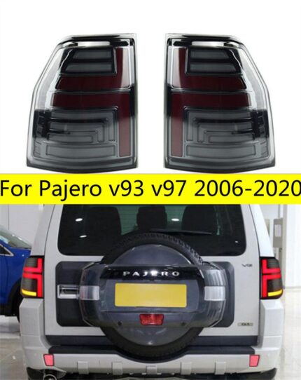 Car Tail Lights For Pajero V93 V97 LED Tail Light 2006-20 Mitsubishi DRL Rear Fog Brake Turn Signal Lamp Auto Accessories