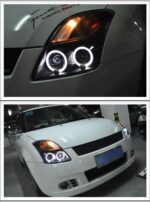 Car Headlights For Suzuki Swift 2005-2011 Angel Eye Beam Moving Turn Signal Head Lights Xenon Running Head Lamp - Image 4