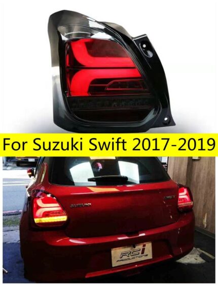 Car Upgrade Tail Light For Suzuki Swift LED Taillight 20 17-20 19 LED Rear Lamp Focus DRL+Brake+Park+Signal Stop Lights