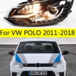2 PCS Car Lights automotive Parts For VW POLO 20 11-20 18 GTI Type Modification Head lamps LED Headlight LED Dual Projector Goods