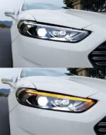 LED Headlights For Cars Mondeo Fusion 20 13-20 16 LED Dynamic Turn Signal Front Lights Blue DRL Headlights Assembly - Image 4