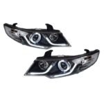 2 PCS Auto Car HeadLight Parts For KIA Forte 2009-2013 LED Lamps Headlight Replacement DRL Dual Beam Lens Headlights - Image 3