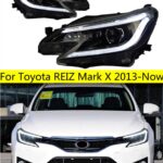 Car Headlights For TOYOTA REIZ Mark X 2013 LED Front Headlight DRL Bi-Xenon Lens Replacement High Beam Turn Signal Driving Lights