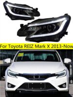 Car Headlights For TOYOTA REIZ Mark X 2013 LED Front Headlight DRL Bi-Xenon Lens Replacement High Beam Turn Signal Driving Lights
