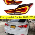 AutoTail Light For Hyundai Elantra 20 11-20 16 Taillights LED DRL Running Lights Fog Lights Angel Eyes Rear Lamp