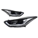 LED Head Lights For Hyundai Elantra Front Headlights 20 11-20 16 Upgrade LED Daytime Light DRL Headlamp - Image 2