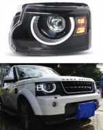 LED Front Headlights For Rover Discovery 4 20 10-20 17 LED DRL Upgrade Daytime Running Light Angel Eyes - Image 4