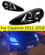 Car Styling Porsche Cayenne 20 11-20 18 LED Headlights High Beam Angel Eyes Replacement Front Lamp Lighting Accessories