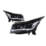 LED Head Light Parts For Cruze 20 08-20 15 Front Headlights Replacement DRL Daytime light Projector Facelift - Image 2